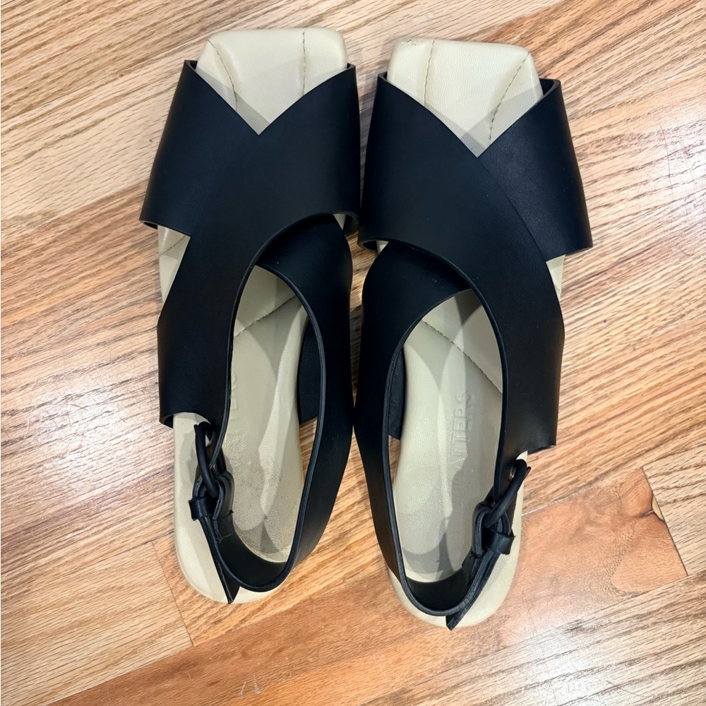 Gray Mayters Square Toe Cross-Strap Women's Sandals - Comfortable!